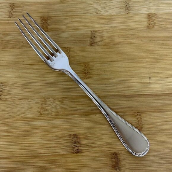 Christofle France Perles ONE Dinner Fork Silverplate Flatware NEW Discontinued - Picture 1 of 7